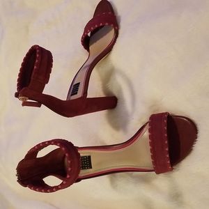 Strappy Stacked Heels